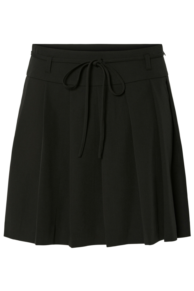 PCFRIDA MW SHORT PLEATED SKIRT D2D 17161136 BLACK